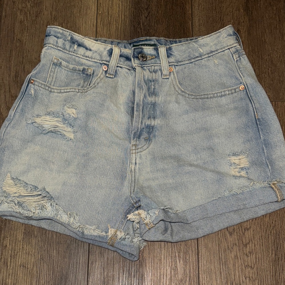 Wild Fable Light Blue Distressed Jean Shorts